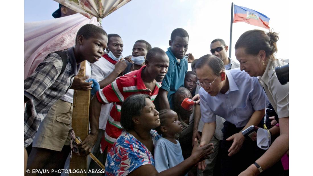 Ban Ki-moom pede reforço da missão de paz no Haiti