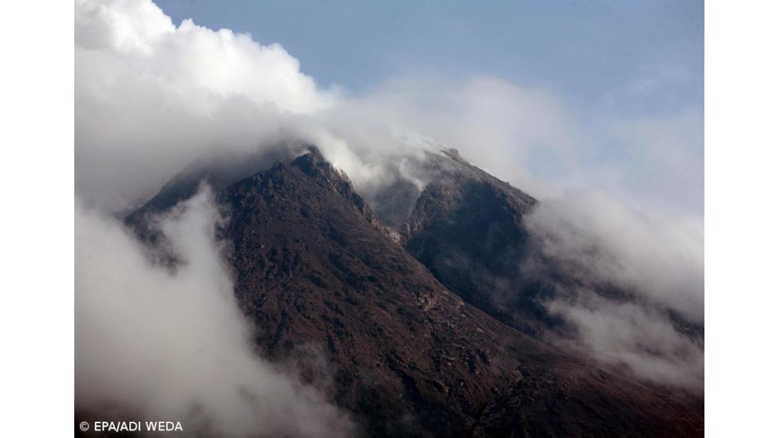 Nova erupção do vulcão Merapi