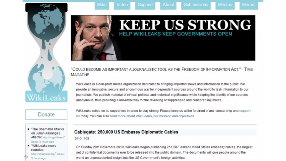 EUA congratulam-se com prisão de Assange