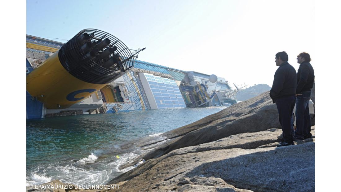 Confirmadas penas de prisão para cinco acusados do naufrágio do Costa Concordia