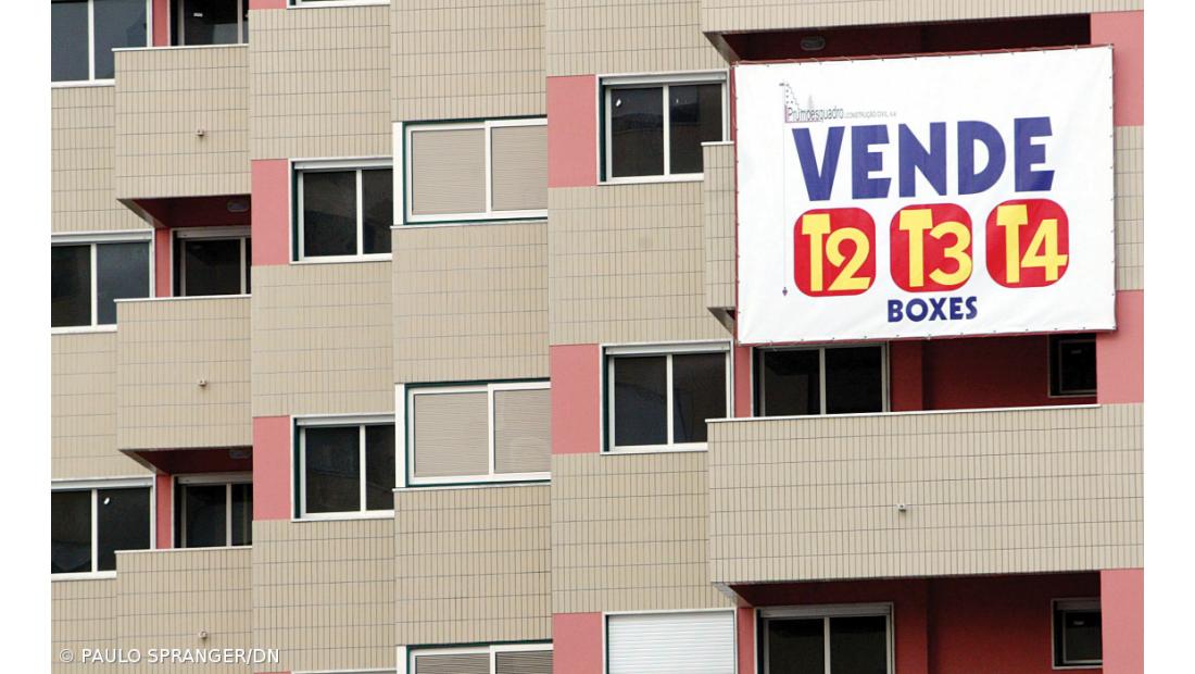 Valor médio da avaliação bancária sobe 0,3% em novembro para 1.144 euros/m2 