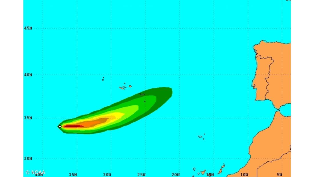 Furacão Gordon passa a Categoria II na aproximação aos Açores
