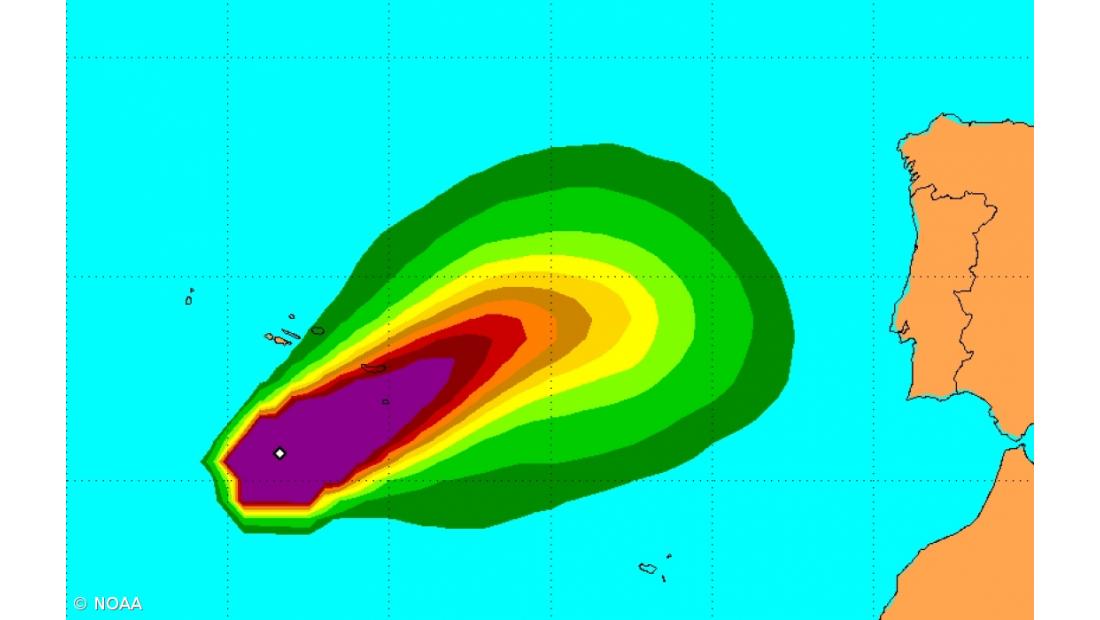 Gordon já baixou para categoria I e deverá passar entre as ilhas de São Miguel e Santa Maria