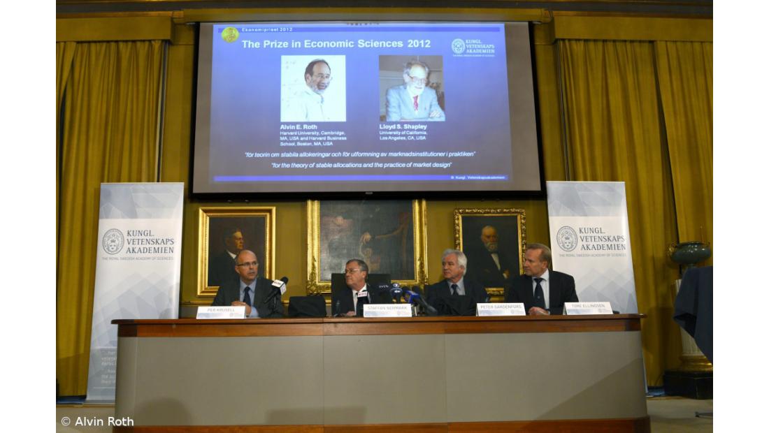 Prémio atribuído aos norte-americanos Alvin Roth e Lloyd Shapley