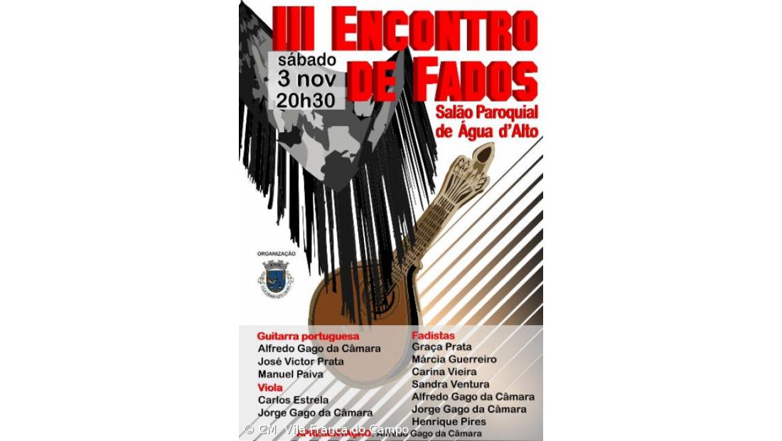  III Encontro de Fados em Água d'Alto