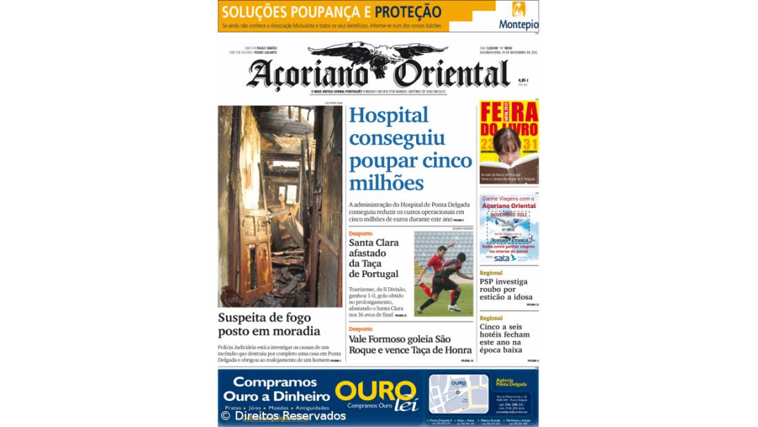 Hospital conseguiu poupar cinco milhões