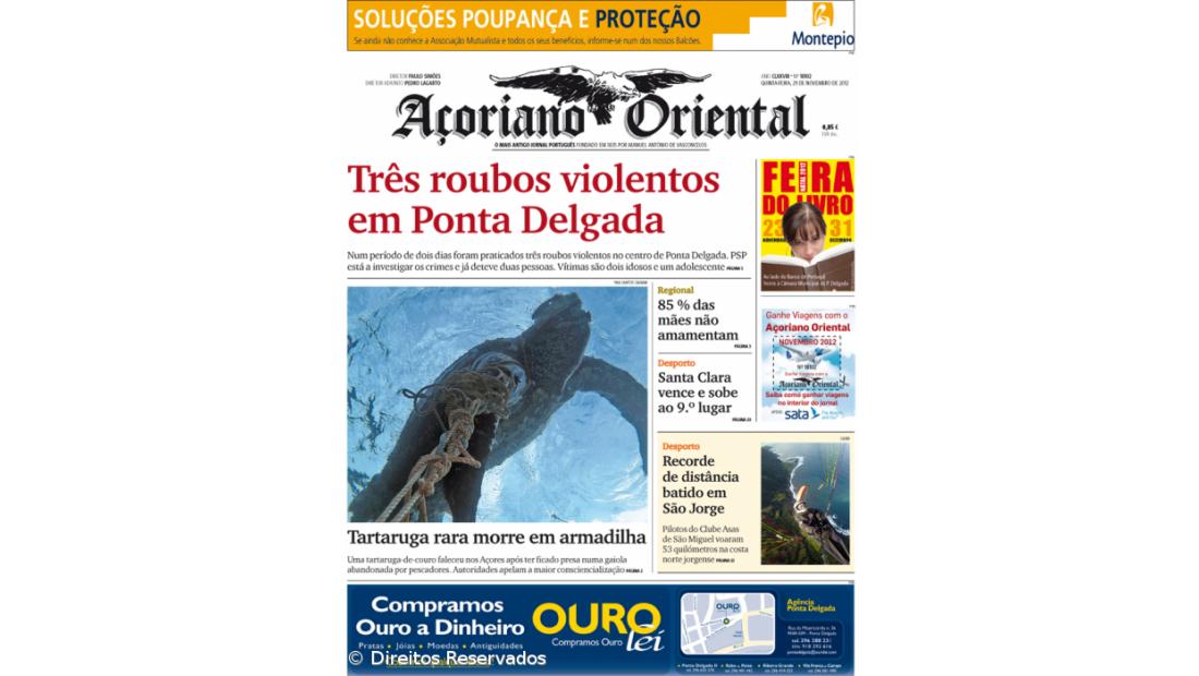 Três roubos violentos em Ponta Delgada