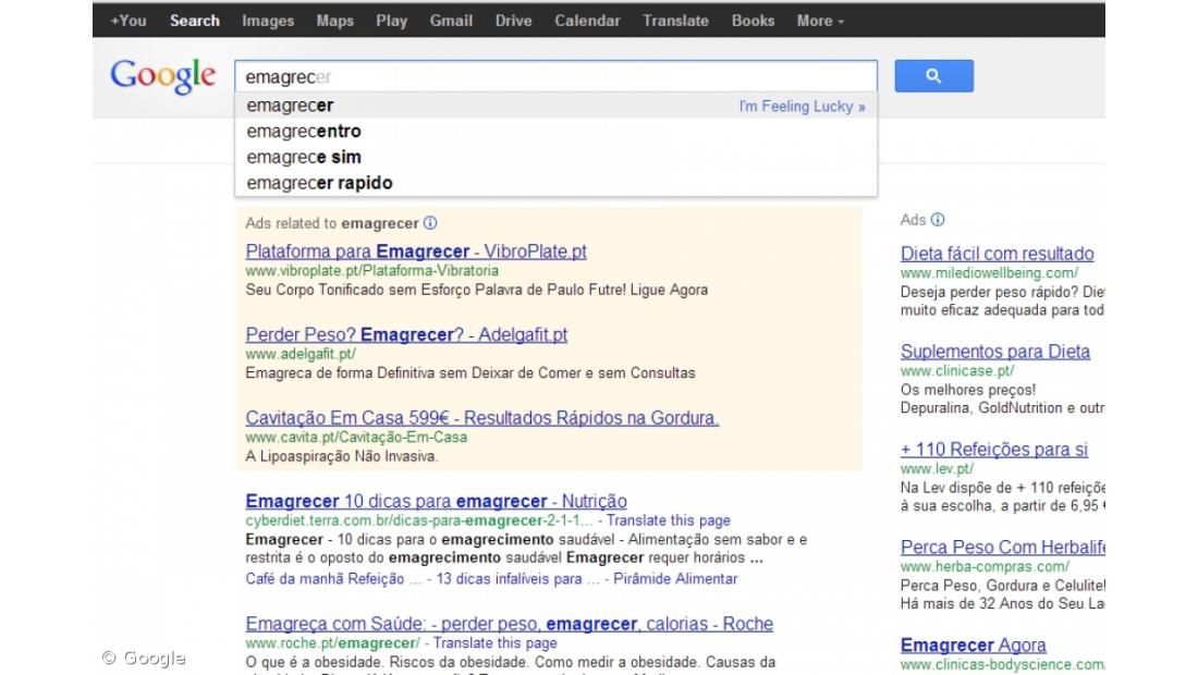 Portugueses quiseram saber em 2012 no Google como emagrecer e... fazer bolo de chocolate