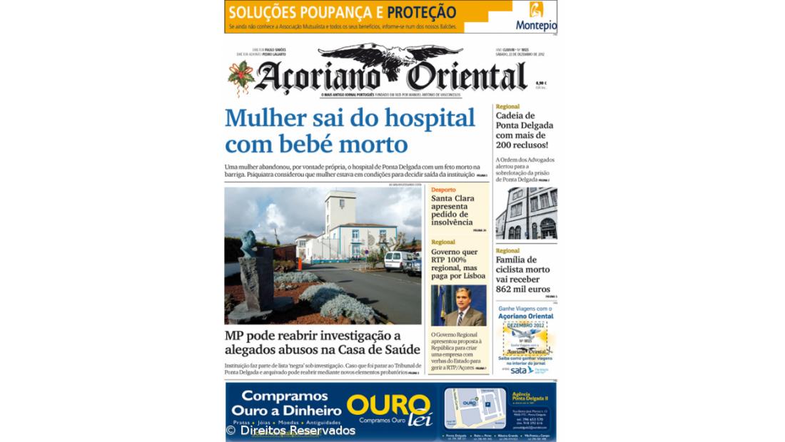 Mulher sai do hospital com bebé morto