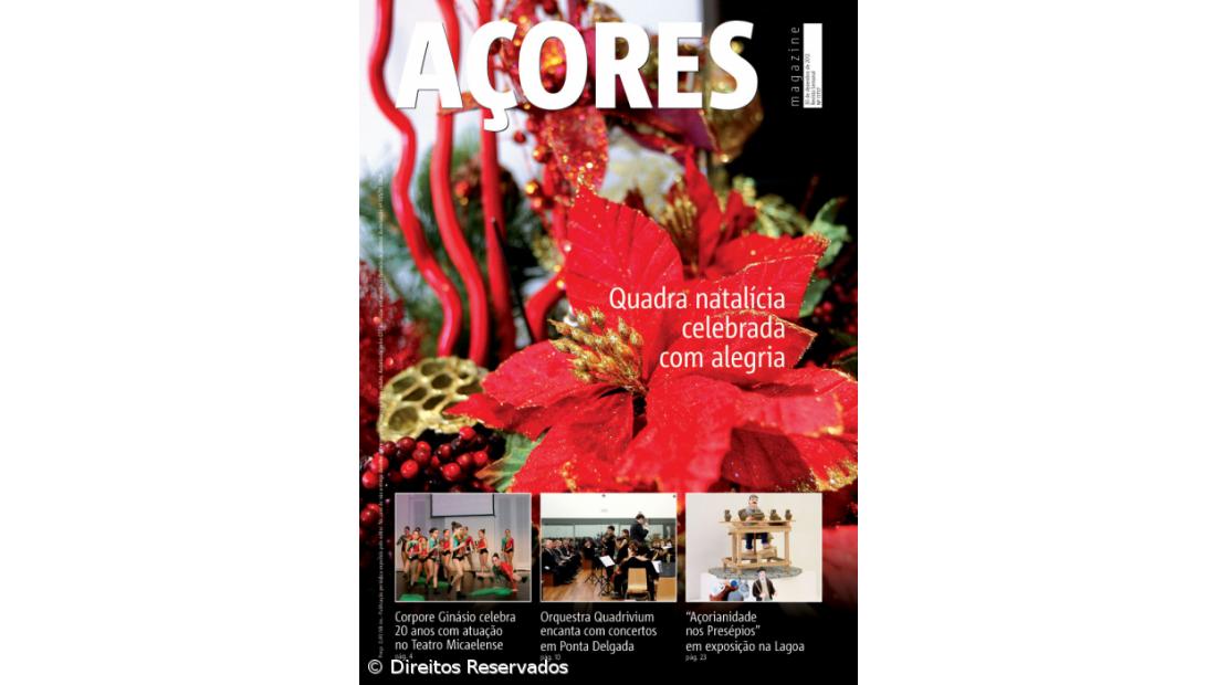 "Quadra natalícia celebrada com alegria" é a manchete da Revista  Açores