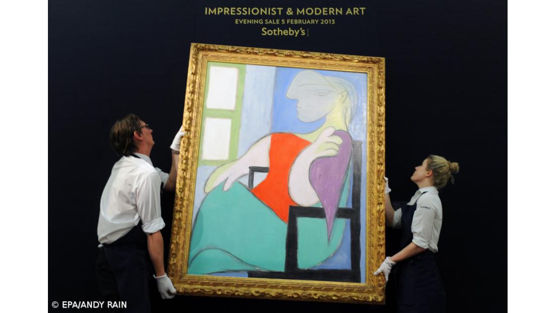 Retrato de musa de Picasso vendido por 32,9 milhões de euros