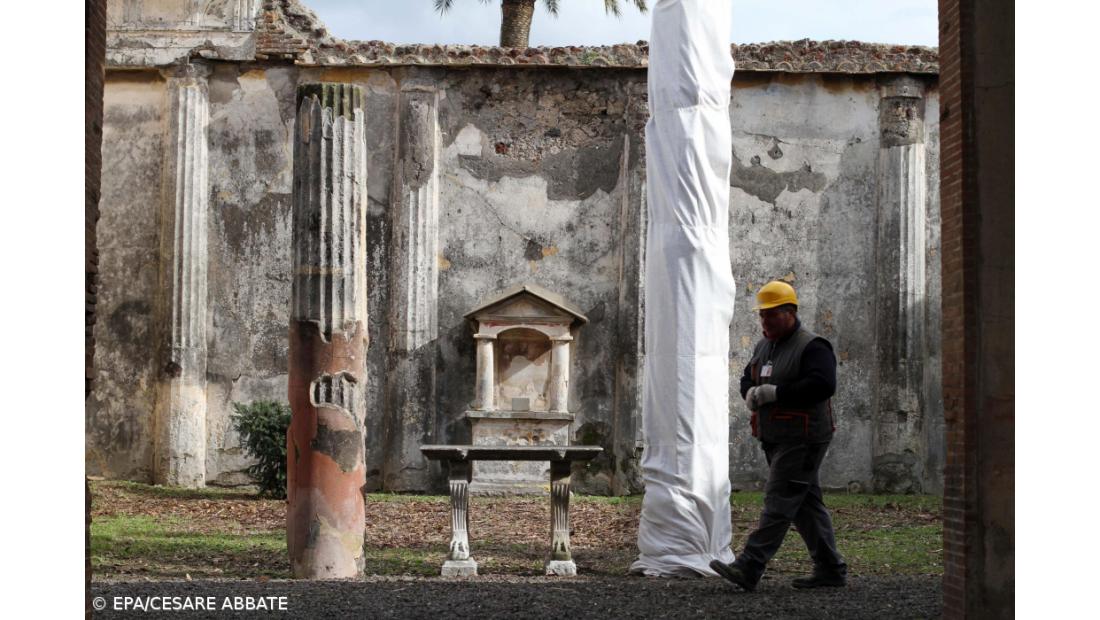 Trabalhos de recuperação de Pompeia começaram com gastos sob vigilância