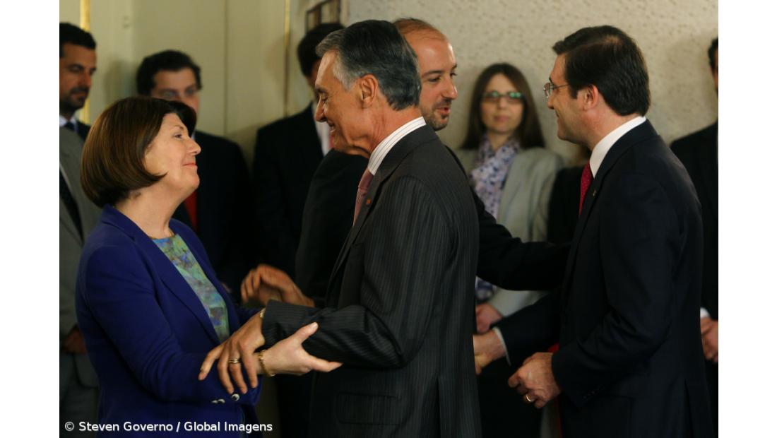 Berta Cabral já tomou posse como secretária de Estado adjunta e da Defesa Nacional