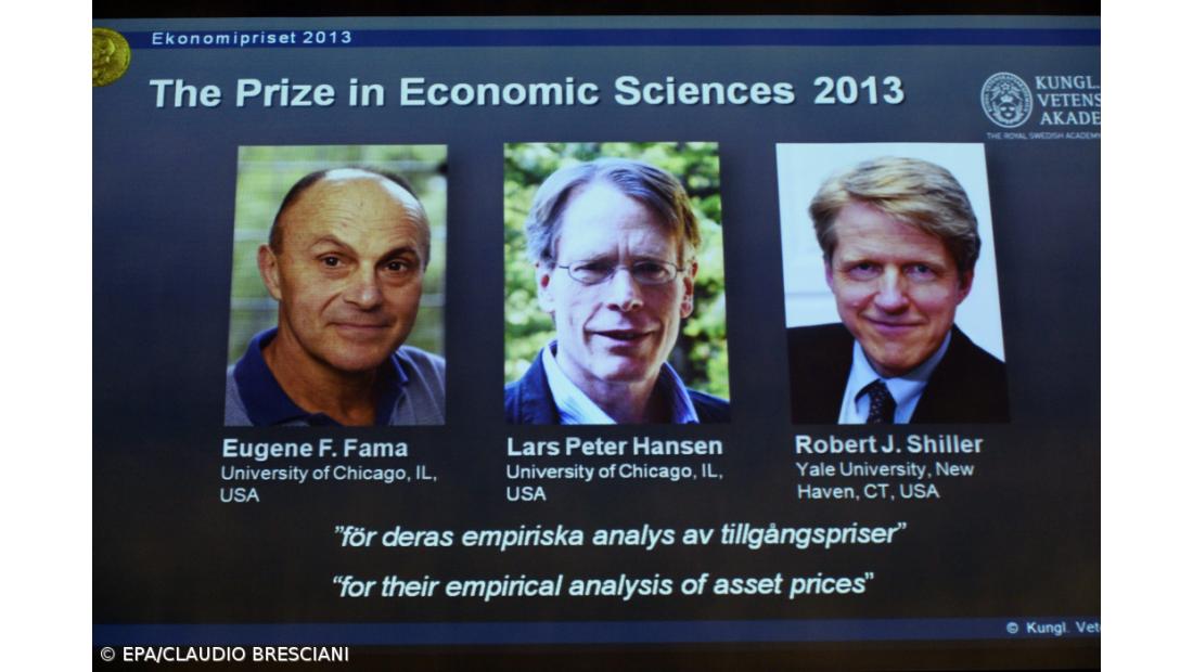 Nobel da Economia distingue Lars Peter Hansen, Eugene Fama e Robert Shiller 