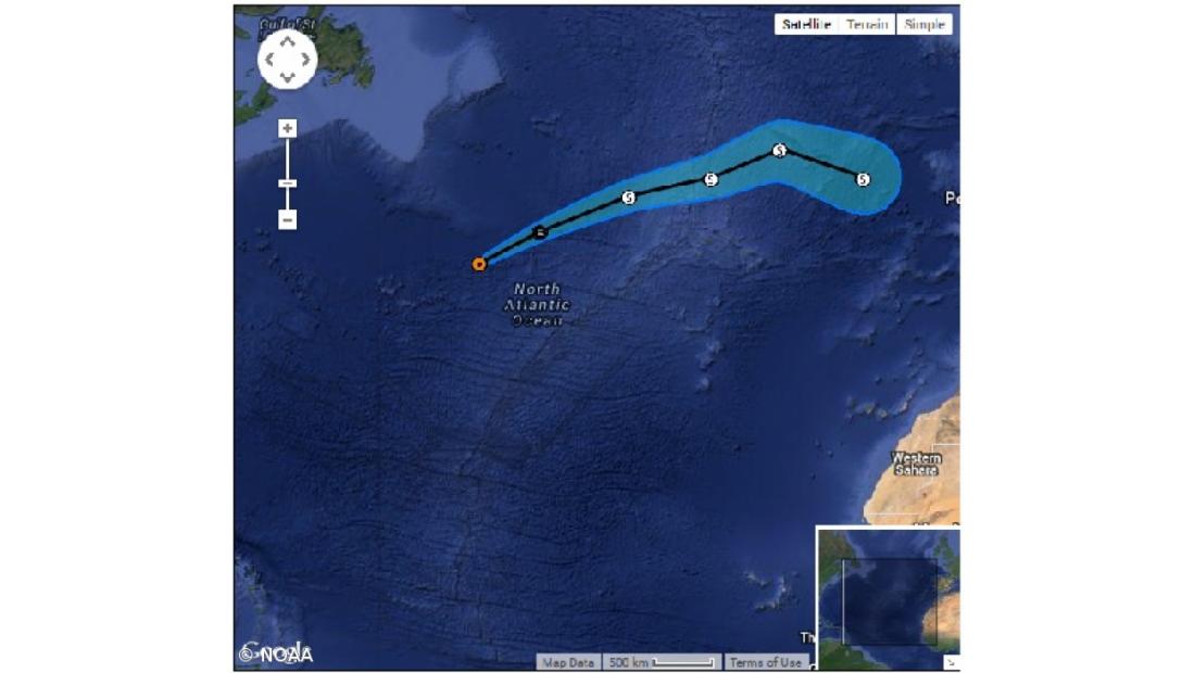Tempestade tropical Melissa aproxima-se do grupo Ocidental