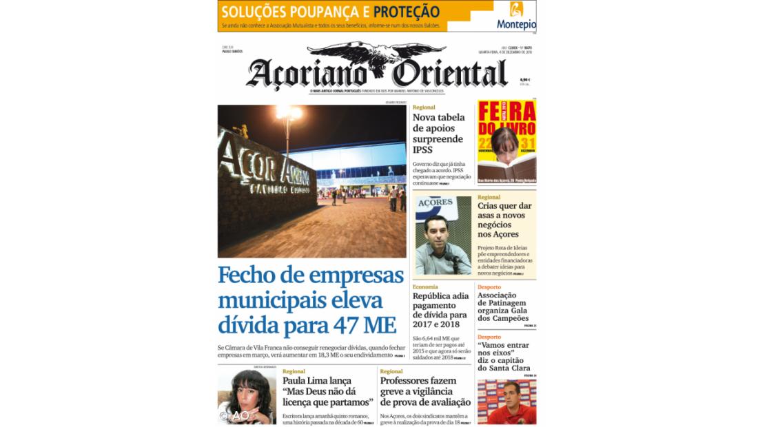 Fecho de empresas municipais eleva dívida para 47 ME