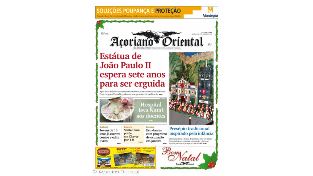 Estátua de João Paulo II espera sete anos para ser erguida