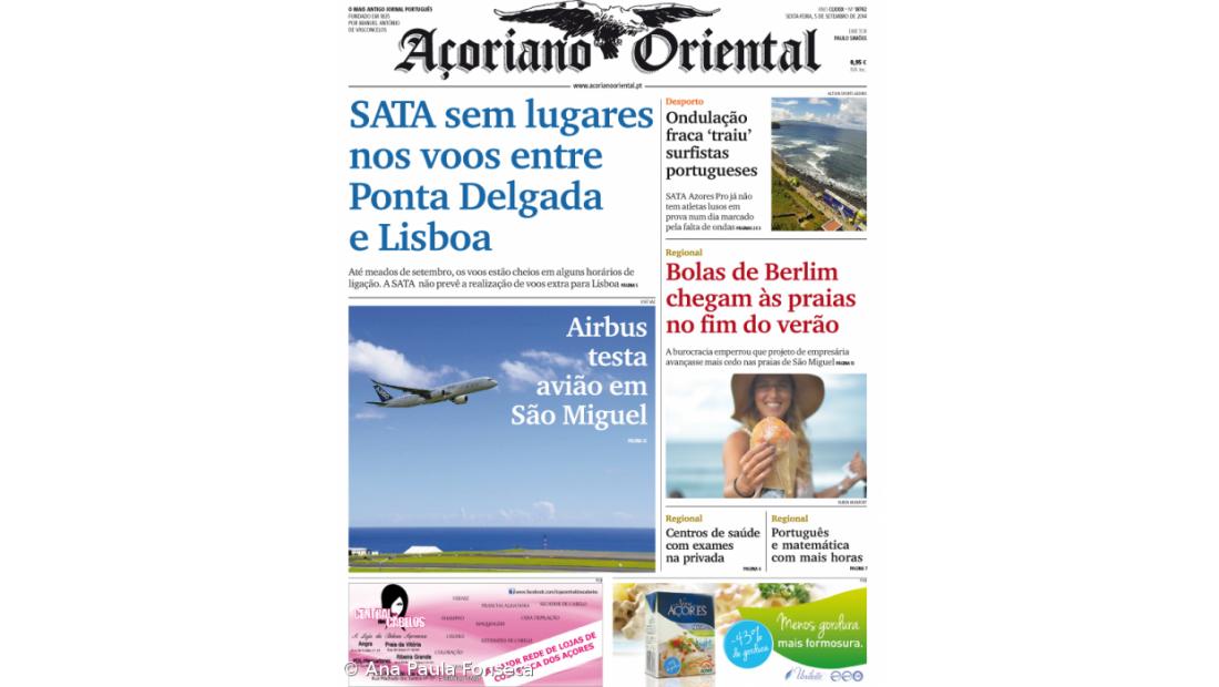 SATA sem lugares nos voos entre Ponta Delgada e Lisboa