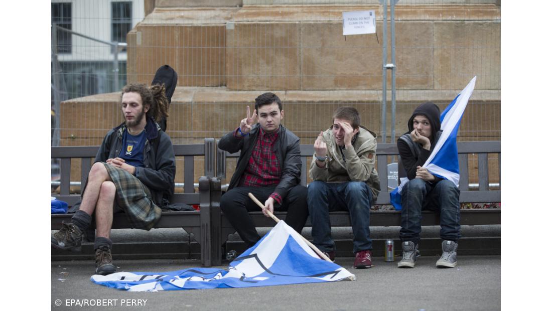 Alívio pelo "não" escocês em Londres, Bruxelas e Madrid, tristeza em Edimburgo 
