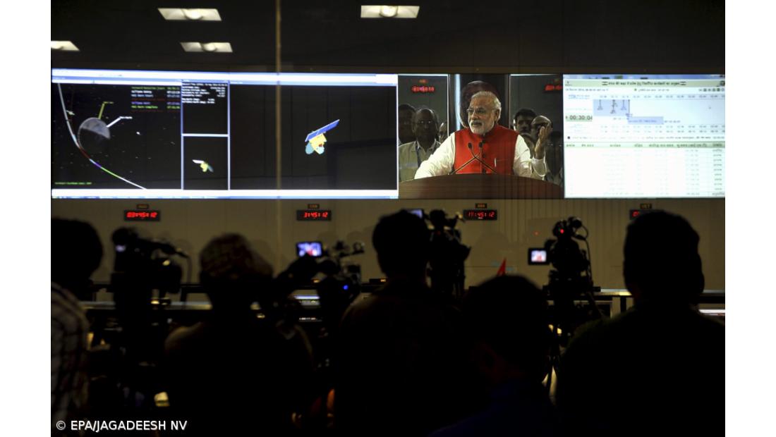 Sonda indiana entra com sucesso na órbita de Marte