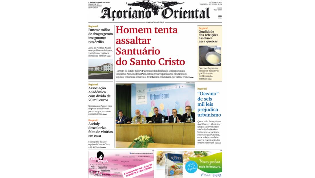 Homem tenta assaltar Santuário do Santo Cristo