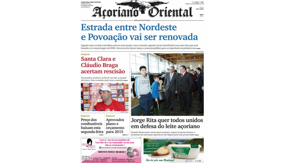 Estrada entre Nordeste e Povoação vai ser renovada