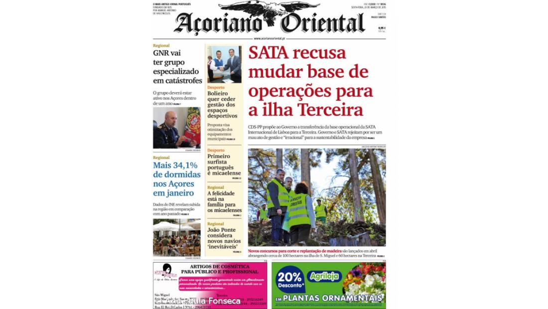 SATA recusa mudar base de operações para a ilha Terceira