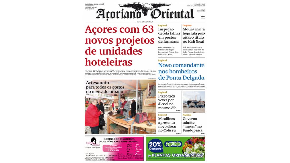 Açores com 63 novos projetos de unidades hoteleiras
