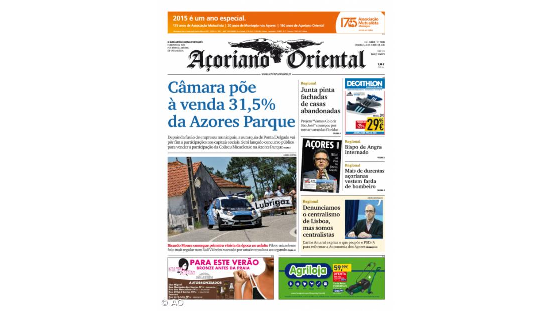 Câmara põe à venda 31,5% da Azores Parque