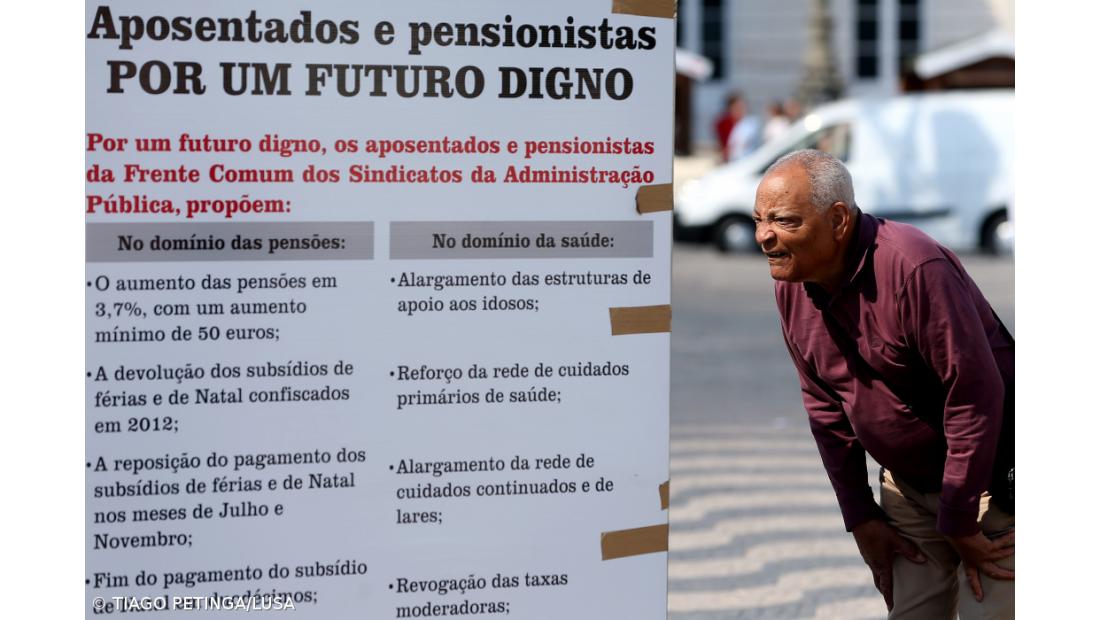 Aposentados da função pública querem reposição das pensões e aumentos de 4%