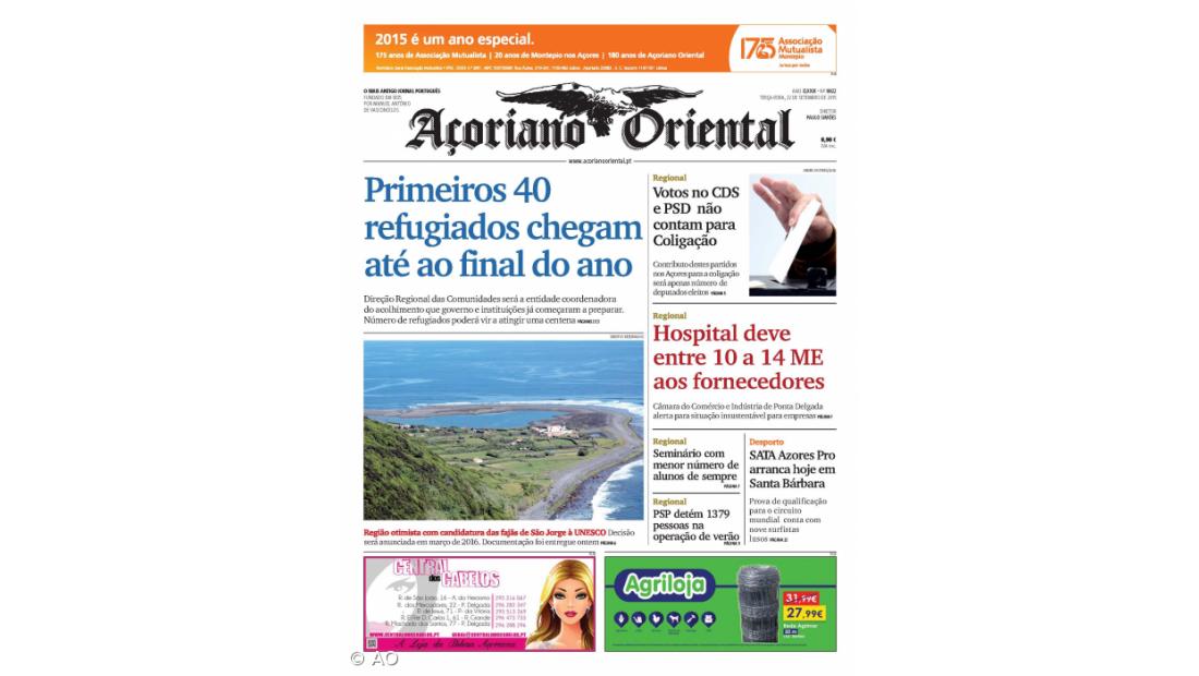 Primeiros 40 refugiados chegam até ao fim do ano