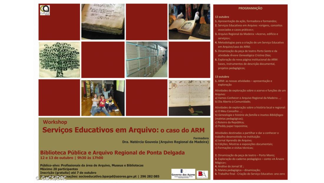 Biblioteca de Ponta Delgada promove oficina sobre "Arquivos e Atividade Educativa"