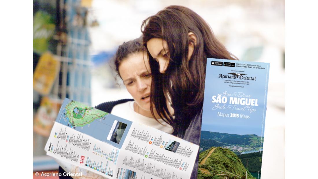 Mapa Turístico para conhecer São Miguel