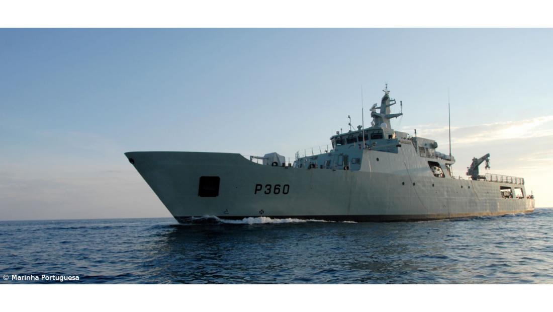 Navio Patrulha Oceânico Viana do Castelo em missão nos Açores