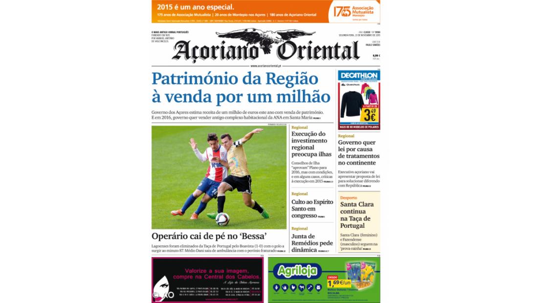 Património da Região à venda por um milhão