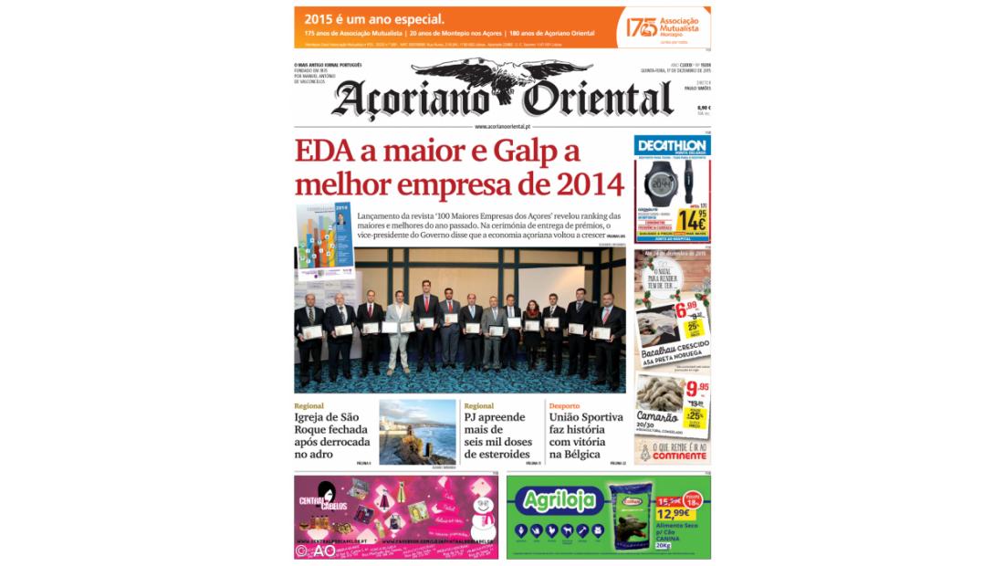 EDA a maior e Galp a melhor empresa de 2014