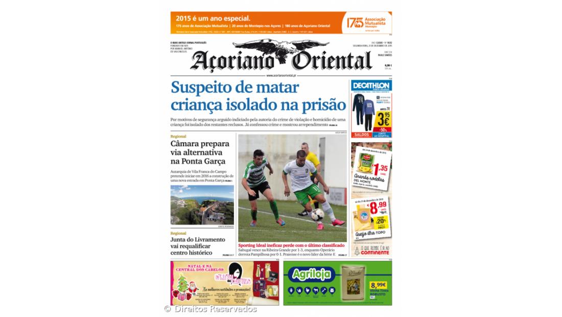 Suspeito de matar criança isolado na prisão