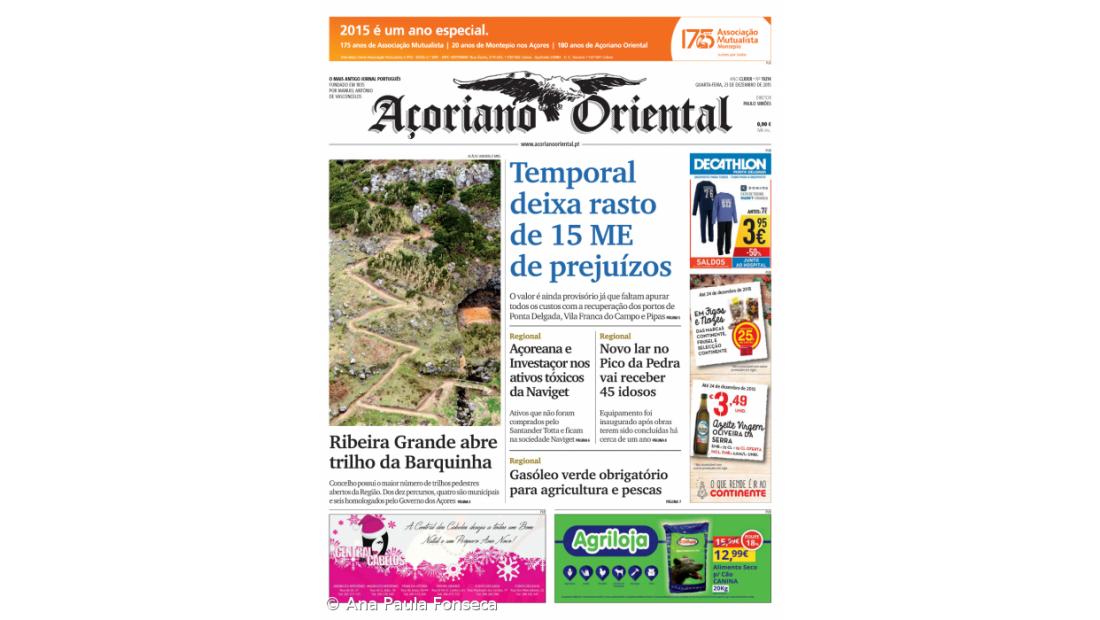 Temporal deixa rasto de 15 ME de prejuízos