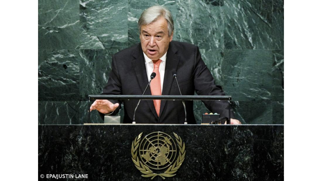 António Guterres diz que única agenda que seguirá é a Carta das Nações Unidas