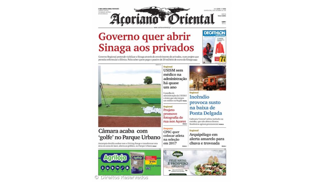 Governo quer abrir Sinaga aos privados