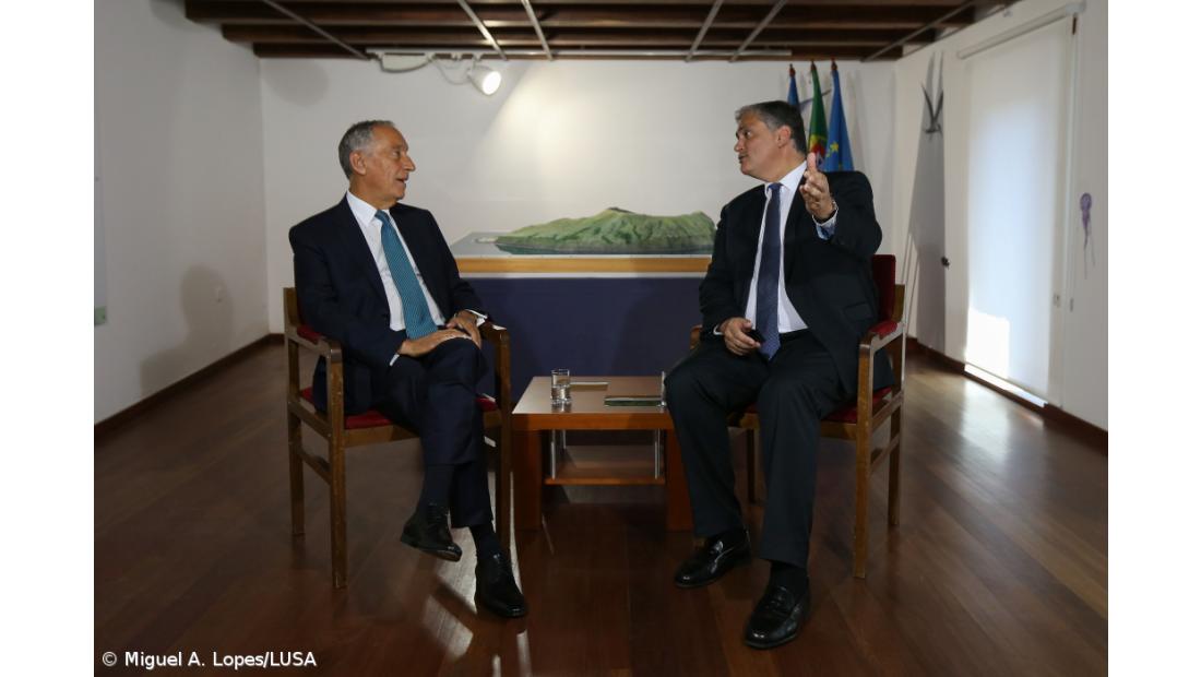 Vasco Cordeiro faz fotografia da região a Marcelo com Lajes e autonomia incluídas