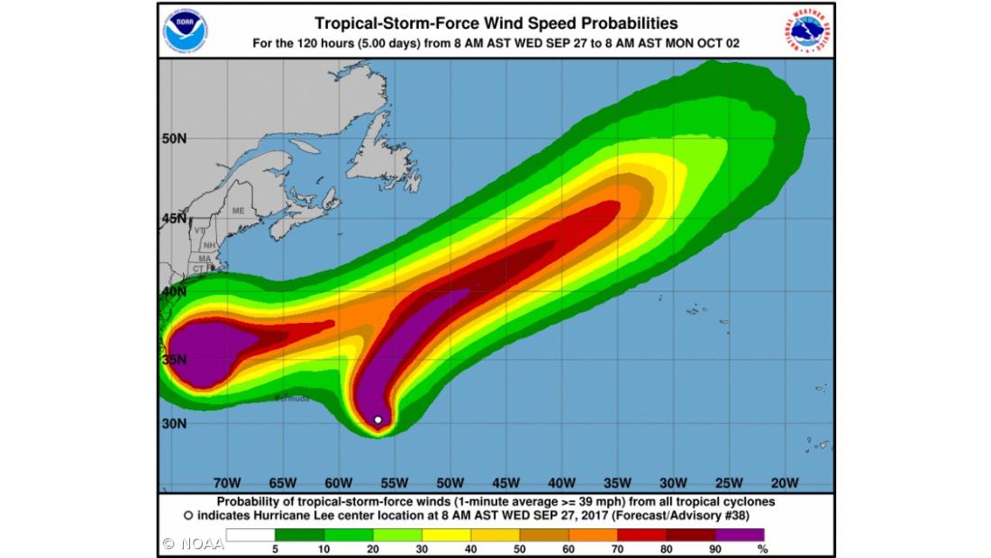 Maria tornou-se novamente furacão e ameaça Carolina do Norte