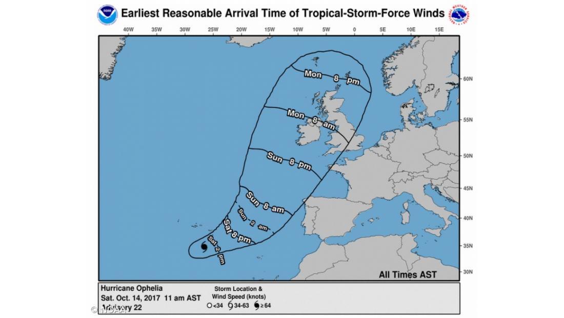Furacão Ophelia sobe para categoria 3 – Imagem 1
