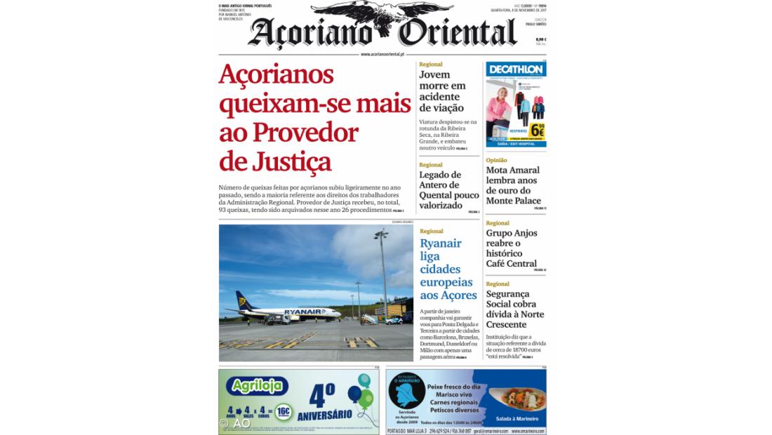 Açorianos queixam-se mais ao Provedor de Justiça