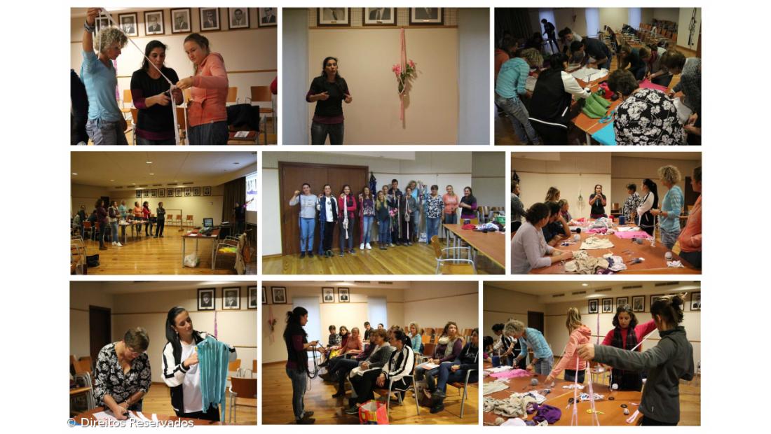 Macramé ao serviço da reutilização de materiais na Madalena