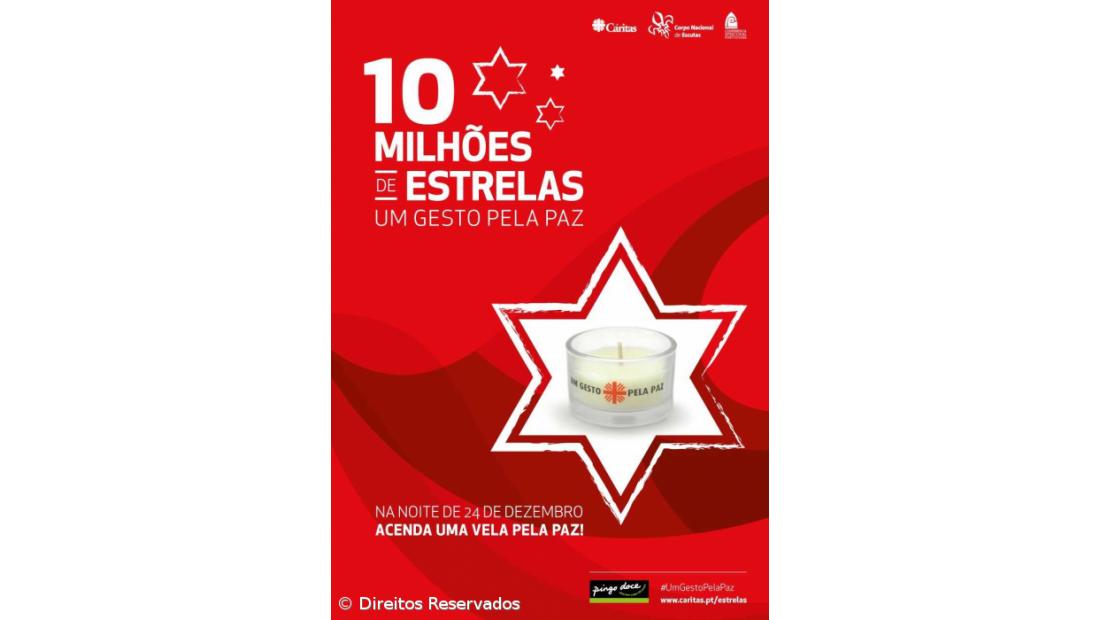 Cáritas pede 10 milhões de velas acesas pela paz