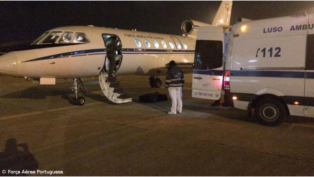 Força Aérea transportou sábado duas crianças doentes dos Açores para Lisboa