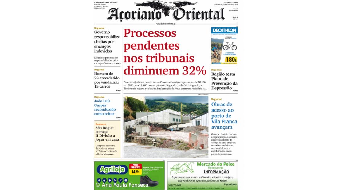 Processos pendentes nos tribunais diminuem 32%