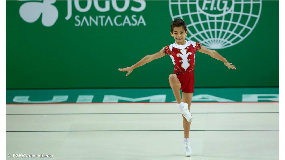 Tomás Amaral campeão do mundo de ginástica aeróbica 
