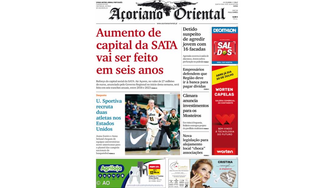 Aumento de capital da SATA vai ser feito em seis anos